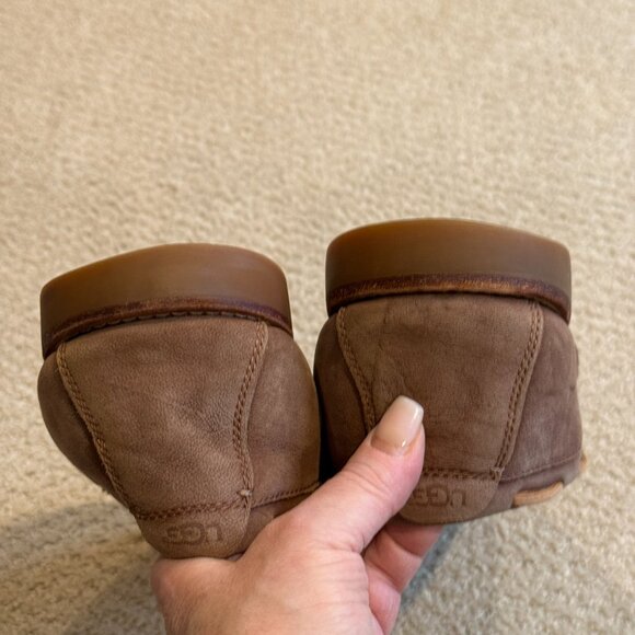 Ugg Australia Mens Leather Loafers Pointe Sheepskin Slip On #1002442 Size 11 - Picture 8 of 15